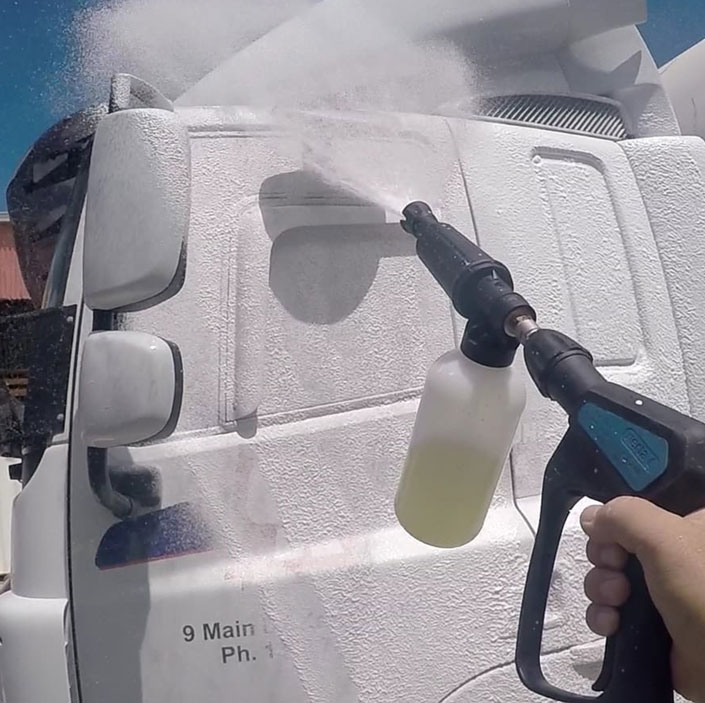Touchless Nano Foam for smarter cleaning without wasting water